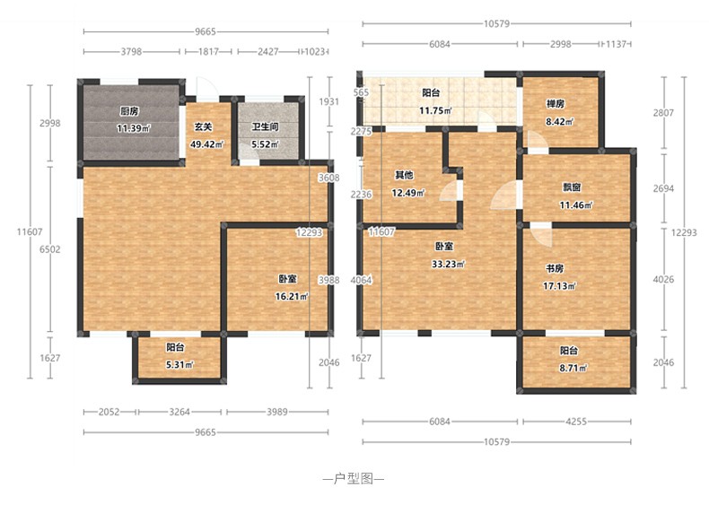 西郊锦庐客户家户型图