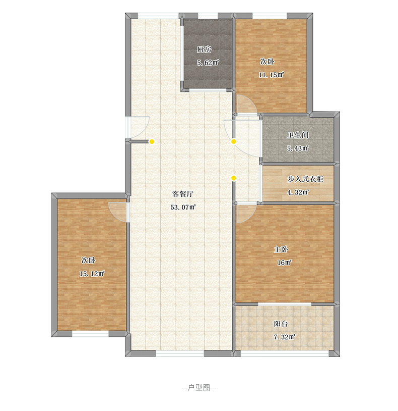 紫薇和苑客户家户型图