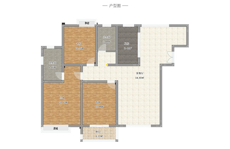 复旦书馨公寓客户家户型图