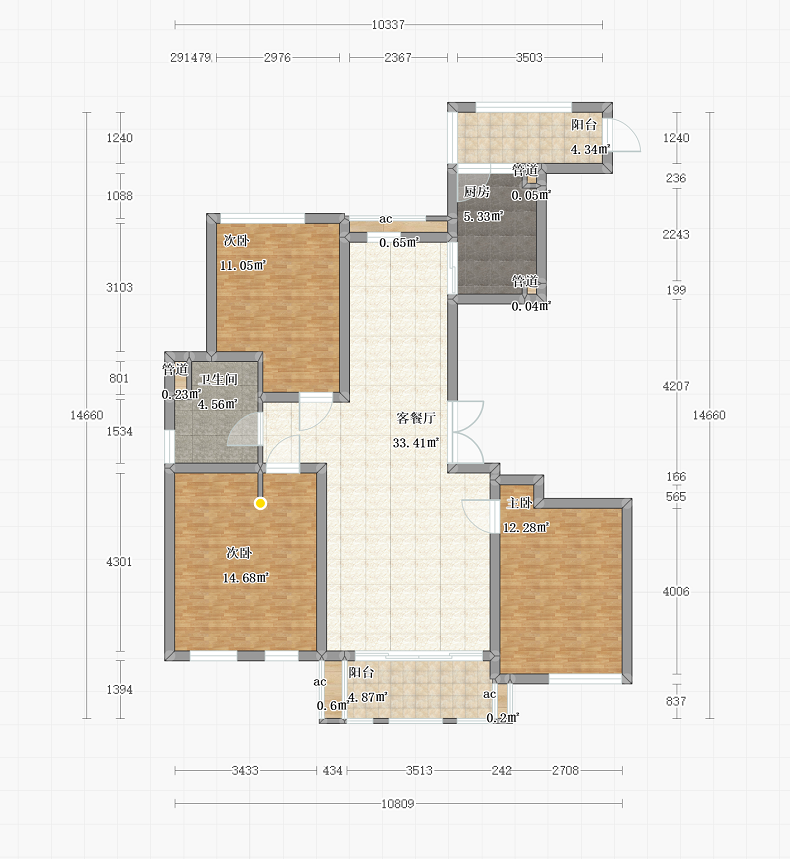 拉迷圣骊河滨苑客户案例户型图